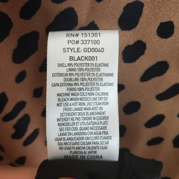 Good American Leopard satin slip dress vanity sz 4 - Picture 7 of 13